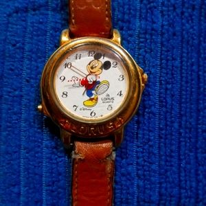 Vintage 1980s mickey mouse musical watch